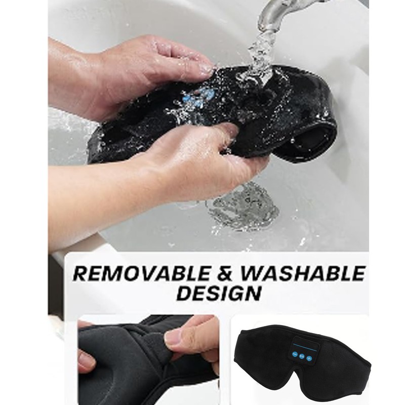Bluetooth Sleep Mask 3D Memory Sponge Wireless Music Sleeping Headphone