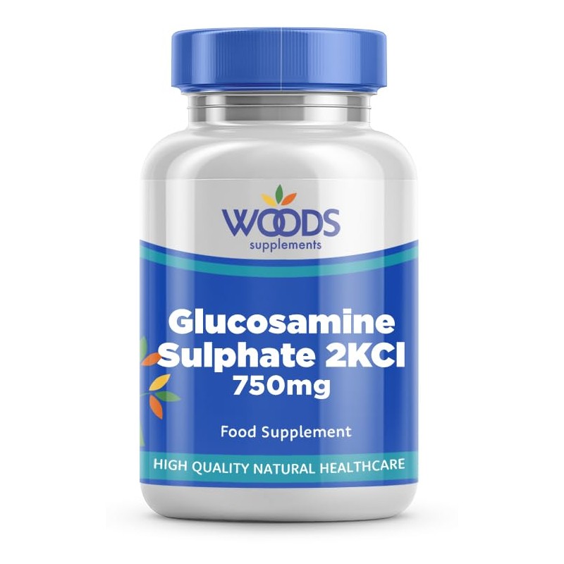 Woods Supplements - Vegan Glucosamine Sulphate 2KCl 750mg x180 Tablets.