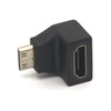 GLHONG Angle Mini HDMI Adapter, 90 Degree Mini-HDMI Male to