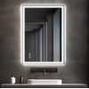 35x24 LED Bathroom Mirror with Lights – Anti-Fog, Dimmable, Backlit & Front Lit Lighted Vanity Mirror for Wall – Smart Bathroom Mirror with Memory Function, Shatterproof Tempered Glass