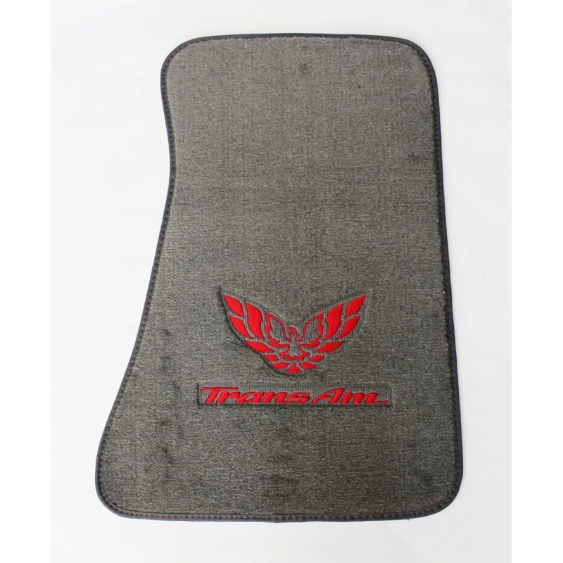 AFM NEW! Carpet Floor Mats Gray 1970-1981 PONTIAC FIREBIRD Embroidered