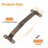 sourcing map 6 Pcs Lid Folding Support Hinges, Iron 180