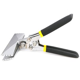 6 Inch Sheet Metal Hand Seamer with 1/4" Depth Markings Straight Jaw Sheet Metal Bender Tools for Bending and Flattening Sheet Metal with Double Dipped Cushion Handle