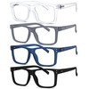 1.5 Reading Glasses Men, Oversized Readers for Women, 4 Pack