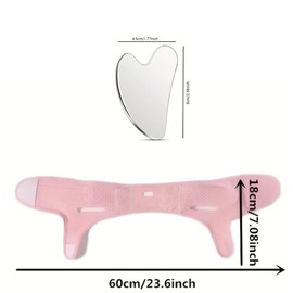 Face Skincare Tool, 2 Counts/set Lifting & Tightening Face Mask & Face Gua Sha Board, Face Massage Tool