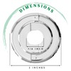 Retrofit Fire Sprinkler Escutcheon Cover Plate 1/2" IPS - Beveled
