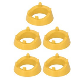5Pcs Round Ball Display Stand Plastic Ball Holder for Football Basketball Volleyball Rugby Yellow