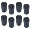 Tvoip Trekking Pole Replacement Tips 8 Pack Hiking Pole Rubber