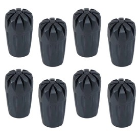 Tvoip Trekking Pole Replacement Tips 8 Pack Hiking Pole Rubber Tips Walking Stick Tips End Caps Protectors