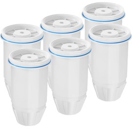 Water Filter Replacement for zero Pitchers and Dispenser,fit for ZR-001 ZR-004 ZP-006 ZR-017 ZS-008 Filters, Multi-Stage Filter System Reduce Lead, Chromium, PFOA/PFOS and TDS, 6pack,by Cobectal