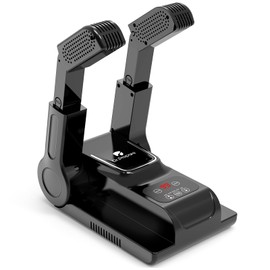 DR.PREPARE Boot Dryer Shoe Dryer, Glove Dryer & Boot Warmer with Heat Blower, Portable Adjustable Rack and Timer, Folding Design & Quick Drying for Shoes, Gloves, Hats, Socks, Ski Boots, Smart Panel