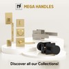Mega Handles Square Floor Door Stopper, Quickly Installed Wall Protector