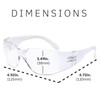 Gamma Ray Full Lens Magnification Reading Safety Glasses Readers