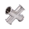 DERNORD 4 Way Cross Clamp Fits 1.5" Tri-clamp Sanitary Fitting