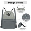 WANDF Drawstring Backpack, Sports Gym Bag with Wet Pocket, Water