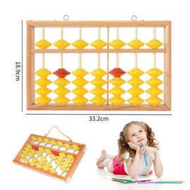 Abacus Mini Abacus Wooden Calculator Manual Calculator Children Abacus Learning Calculator Teacher Educational Tool Student Learning Supplies (style)