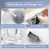 Toilet Brush and Plunger Set 4 in 1 Toilet Brush