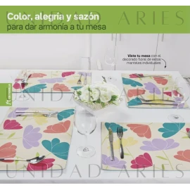 Tupperware Set De 4 Manteles Individuales Decorados Tupperware