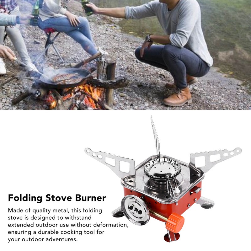 Folding Stove Burner Mini Size Quick Ignition Freely Adjust Foldable