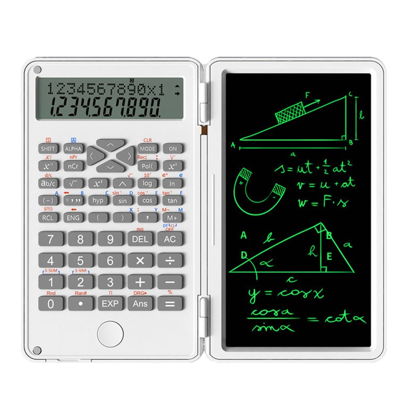 Scientific Calculator Multifunctional Function Calculator with Erasable Writing Board for