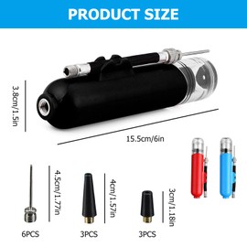 Pack of 3 Dual Action Ball Pump, Ball Pump, with Hose Holder, Sports Ball Pump, Sports Stable Dual Action Ball Pump, for Basketball, Football, Volleyball, Sports Ball and Other Inflatable Balls