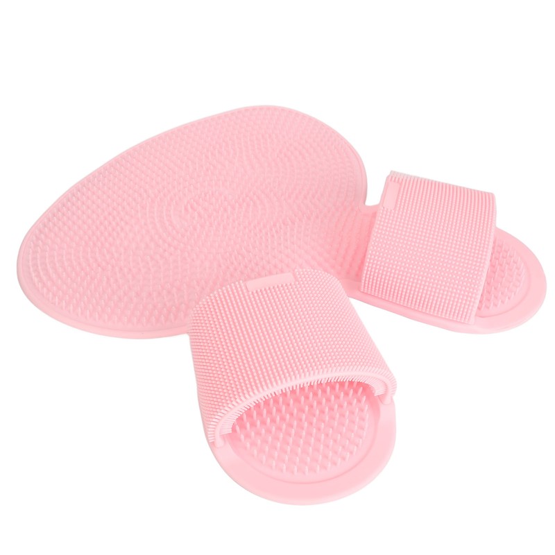 Foot Scrubber Shower Mat with Strong Suction Cups Prevent Slip