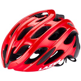 Lazer Blade+ In-Mold Rollsys® High Performance Cycle Helmet (Red/Black, Large)