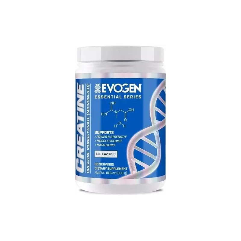 Creatina Monohidratada Micronizada Evogen 60 Serv Sabor Sin Sabor