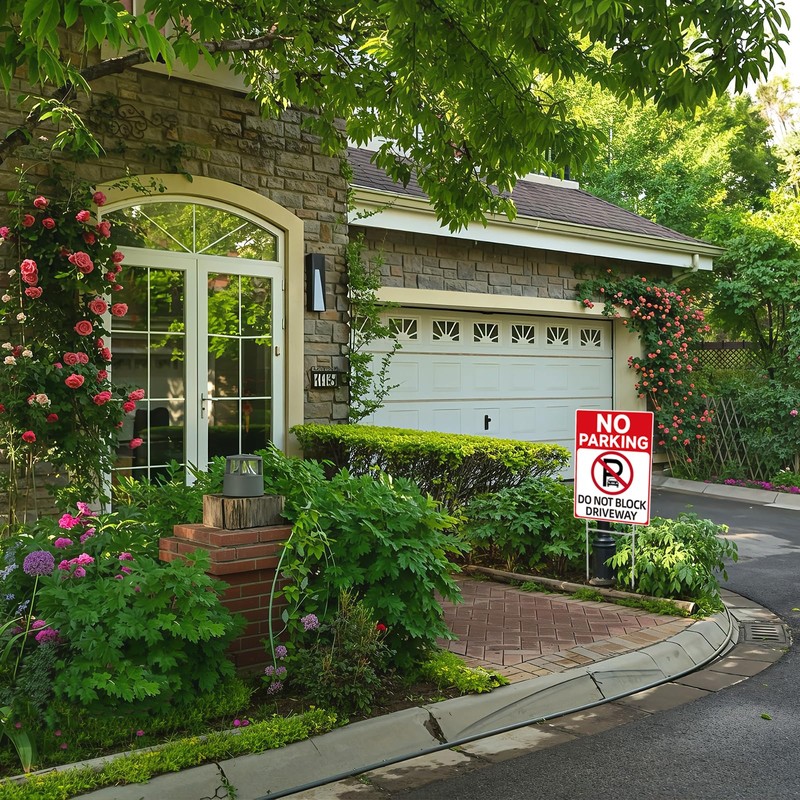 GXGGUS No Parking Signs With Stakes, Do Not Block Driveway