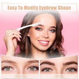 VOCOSTE Eyebrow Shaver Eyebrow Shaver Eyebrow Trimmer Razor Face Razor Sensitive Skin Foldable 6pcs White