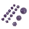 15pcs Polyhedral Dice Set 3 to 100 Sides Complete Polyhedral