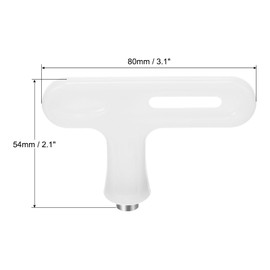 PATIKIL Steel Track Spikes Wrench, Sports Shoe Spikes Replacement Tool T Type Wrench Nail Puller for Track and Field Spikes Shoes, White