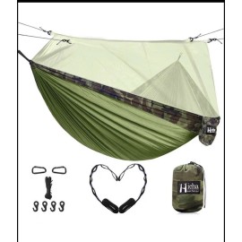 Hieha Double Camping hammock With Mosquito Net,portable Nylon Hiking Hammocks 2adults