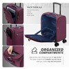 Verage Under Seat Luggage with Wheels, Softside Small Suitcase Spinner