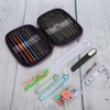 100Pcs/Set Sweater Knitting Tool 22 Metal Crochet Set Needles Sewing