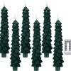 Christmas Tree Candles - 6 Pack Flameless Taper Candles with