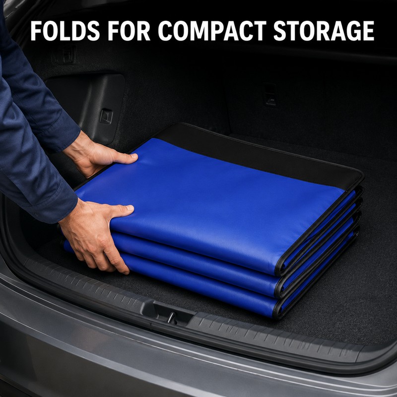 3-Piece Magnetic PU Leather Car Fender Cover Set for Auto