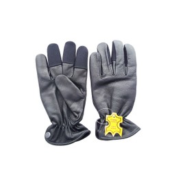 starlingukpkltd Quality Genuine Leather Fleece Lined All Weather Archery Gloves Shooting Gloves. (Large)