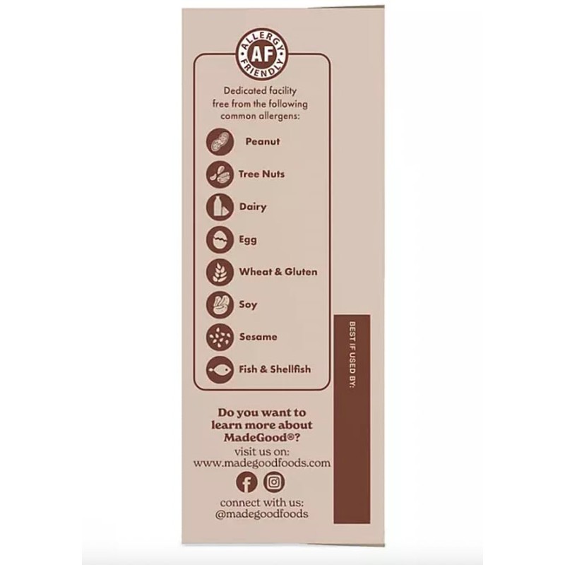 Organic Chocolate Chip Granola Bars Gluten Free, Nut Free, 24