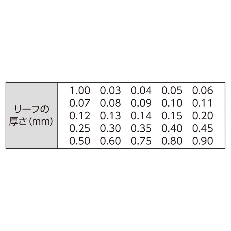 Shinwa Sokutei Thickness Gauge E 3.9 inches (100 mm) Set