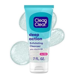 Clean  Clear Deep Action Exfoliating Facial Scrub, 7 Oz.                                                                                              