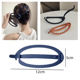 Granmagazz 4 Stück automatische Haarspangen für Haarspangen für Damen, Haarspangen für Damen, Haarspangen für Damen für großes Haar, geeignet für Frauen mit feinem, mittlerem und dickem Haar