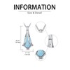 YYB Larimar Necklace Infinite Love Larimar Jewelry Gift for Women