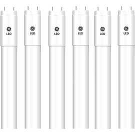 GE (case of 6 Tubes) 35913 LED Tube, Plug and Play Type A, T8 Fluorescent Replacement, 48 inch Linear Tube, 6500K Daylight, 15 watt, 1800 lumens
