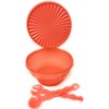 Tupperware 17 Cup Servalier Salad Serving Bowl in Orange