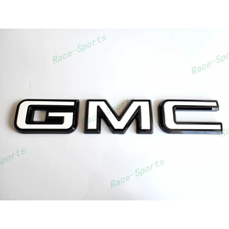 Auto GMC OVERLAY Front Rear Black White GMC Emblem 2019+