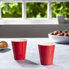 GUSTO [12 oz. - 40 Count Disposable Plastic Red Cups,