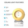 Lightdot 6 Inch Recessed Lighting 6 Pack Gold, 12W Dimmable