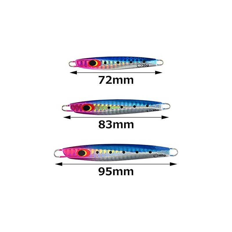 Ocean Brave [True Solid] Lure, Compact Silhouette, Metal Jig Set