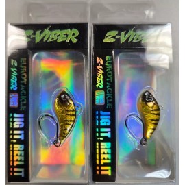 Eurotackle 2-Z-Viber Original Ultra Light and Ice Fishing Lure - Mini Lipless 1/16 Perch B2
